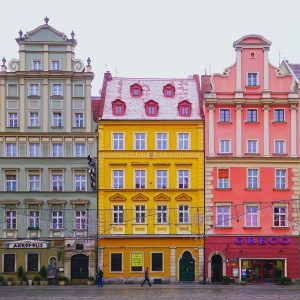 Beautiful facades, beautiful building wroclaw poland, 