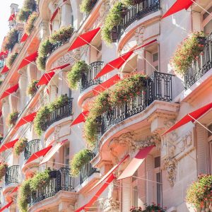 beautiful building and facades hotel paris