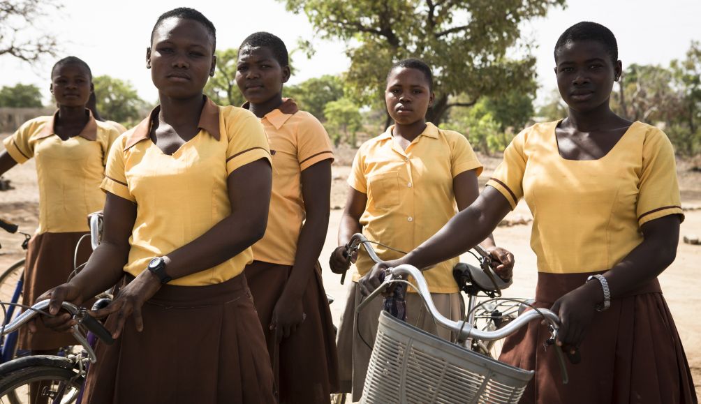 Girls-cyclists-Ghana