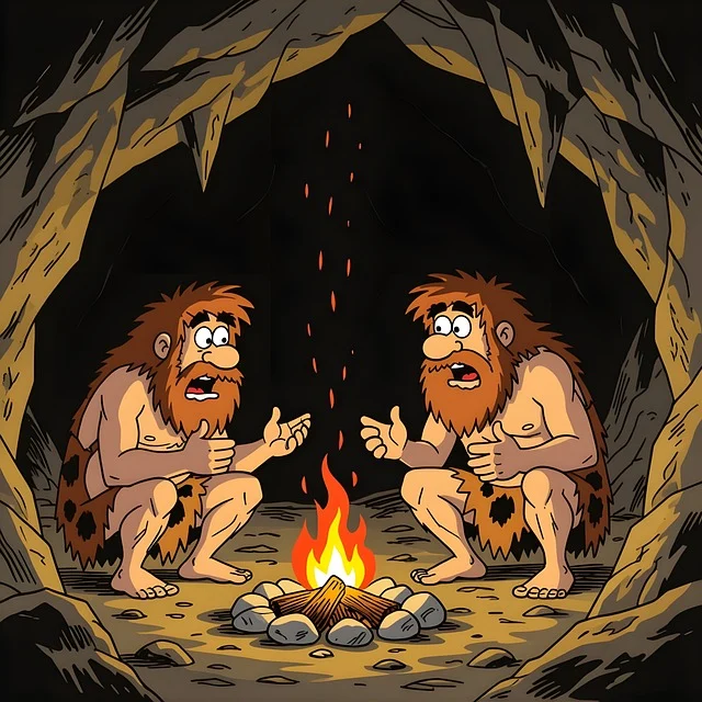 two-cavemens